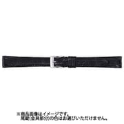 BW0113A-F [時計バンド グレーシャス カイマン（シャイニング） へり返し バンド幅10mm 黒]