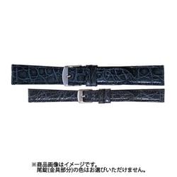 SW0001D-L [時計バンド エルセ カイマンクロコ（シャイニング） ウェルダー バンド幅14mm ネイビー]