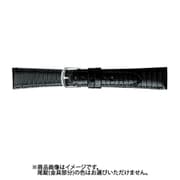 BT0020A-N [時計バンド バンビ リザード（トカゲ） 半へり返し バンド幅16mm 黒]