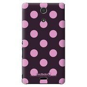 SO-04E-YCM2P0015-78 [オリジナルデザイン docomo SO-04E Xperia A用ケース 【ベビードット・アフタヌーン ピンク】]