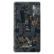 SO-04E-YCM2P0025-78 [オリジナルデザイン docomo SO-04E Xperia A用ケース 【News-paper ブラック】]