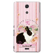 SO-04E-YCM2P0029-78 [オリジナルデザイン docomo SO-04E Xperia A用ケース 【ロマンティックラビット】]
