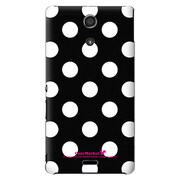 SO-04E-YCM2P0042-78 [オリジナルデザイン docomo SO-04E Xperia A用ケース 【Dot Pattern クラシック ブラック】]
