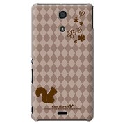 SO-04E-YCM2P0054-78 [オリジナルデザイン docomo SO-04E Xperia A用ケース 【ブラウン & リス】]