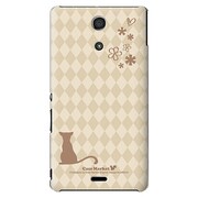 SO-04E-YCM2P0055-78 [オリジナルデザイン docomo SO-04E Xperia A用ケース 【クリーム & ワラビー】]