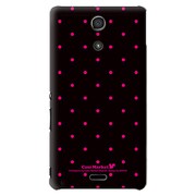 SO-04E-YCM2P0059-78 [オリジナルデザイン docomo SO-04E Xperia A用ケース 【Dot Pattern ブラック & ピンク】]