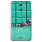 SO-04E-YCM2P0068-78 [オリジナルデザイン docomo SO-04E Xperia A用ケース 【板チョココレクション ミント】]