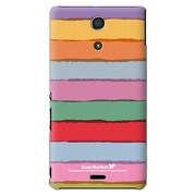 SO-04E-YCM2P0089-78 [オリジナルデザイン docomo SO-04E Xperia A用ケース 【ドローザレインボー】]