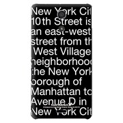 SO-04E-YCM2P0091-78 [オリジナルデザイン docomo SO-04E Xperia A用ケース 【NewYork Typography ブラック】]