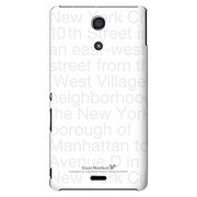 SO-04E-YCM2P0092-78 [オリジナルデザイン docomo SO-04E Xperia A用ケース 【NewYork Typography ホワイト】]