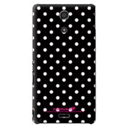 SO-04E-YCM2P0098-78 [オリジナルデザイン docomo SO-04E Xperia A用ケース 【Dot Pattern キュート ブラック】]