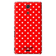 SO-04E-YCM2P0100-78 [オリジナルデザイン docomo SO-04E Xperia A用ケース 【Dot Pattern キュート レッド】]