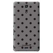 SO-04E-YCM2P0104-78 [オリジナルデザイン docomo SO-04E Xperia A用ケース 【Dot Pattern グレー & ブラック】]
