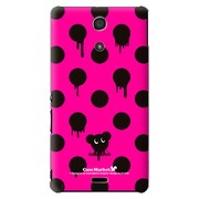 SO-04E-YCM2P0113-78 [オリジナルデザイン docomo SO-04E Xperia A用ケース 【Dot Pattern マウス ピンク】]