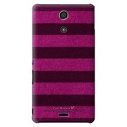 SO-04E-YCM2P0130-78 [オリジナルデザイン docomo SO-04E Xperia A用ケース 【ボーダーソックス ピンク & ネイビー】]