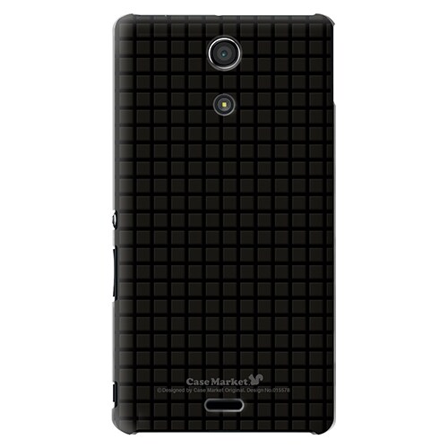 SO-04E-YCM2P0155-78 [オリジナルデザイン docomo SO-04E Xperia A用ケース 【スクエアオンブラック】]