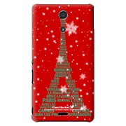 SO-04E-YCM2P0177-78 [オリジナルデザイン docomo SO-04E Xperia A用ケース 【エッフェル塔コレクション レッド & グリーン】]