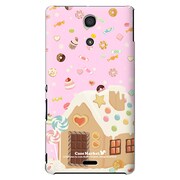SO-04E-YCM2P0183-78 [オリジナルデザイン docomo SO-04E Xperia A用ケース 【お菓子の家】]