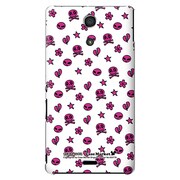 SO-04E-YCM2P0207-78 [オリジナルデザイン docomo SO-04E Xperia A用ケース 【ハートブレイクモノグラム ホワイト】]