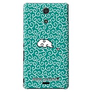 SO-04E-YCM2P0209-78 [オリジナルデザイン docomo SO-04E Xperia A用ケース 【唐草模様ぐりーん】]