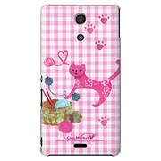 SO-04E-YCM2P0216-78 [オリジナルデザイン docomo SO-04E Xperia A用ケース 【ネコちゃんのいたずら】]