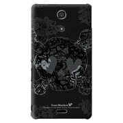 SO-04E-YCM2P0228-78 [オリジナルデザイン docomo SO-04E Xperia A用ケース 【キュートスカルロマンチカ】]