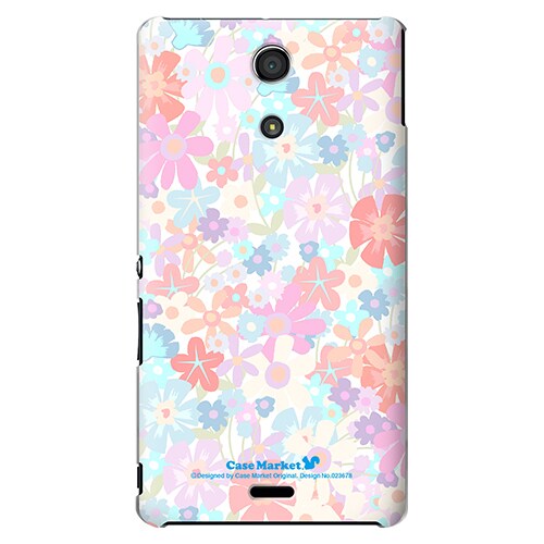 SO-04E-YCM2P0236-78 [オリジナルデザイン docomo SO-04E Xperia A用ケース 【フローラルモーニング】]