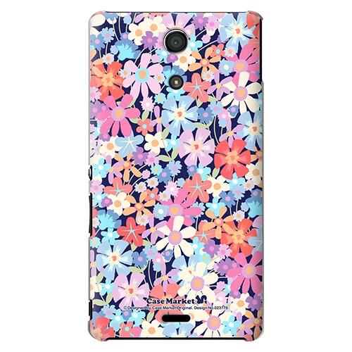 SO-04E-YCM2P0237-78 [オリジナルデザイン docomo SO-04E Xperia A用ケース 【フローラルアイランド】]