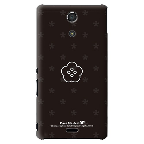 SO-04E-YCM2P0239-78 [オリジナルデザイン docomo SO-04E Xperia A用ケース 【ブラックスターフラワー A】]