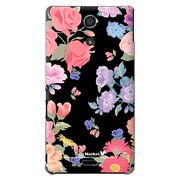 SO-04E-YCM2P0245-78 [オリジナルデザイン docomo SO-04E Xperia A用ケース 【ナイトフローラル】]