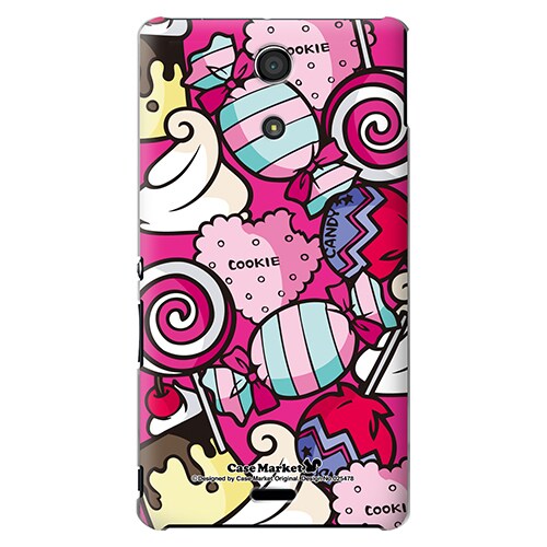SO-04E-YCM2P0254-78 [オリジナルデザイン docomo SO-04E Xperia A用ケース 【スウィーツパーティ】]