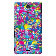 SO-04E-YCM2P0265-78 [オリジナルデザイン docomo SO-04E Xperia A用ケース 【サウンドカラフル】]
