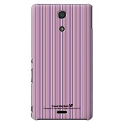 SO-04E-YCM2P0271-78 [オリジナルデザイン docomo SO-04E Xperia A用ケース 【Stripe Pattern パープル】]