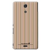 SO-04E-YCM2P0272-78 [オリジナルデザイン docomo SO-04E Xperia A用ケース 【Stripe Pattern ベージュ】]