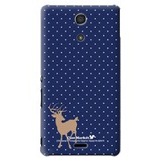 SO-04E-YCM2P0284-78 [オリジナルデザイン docomo SO-04E Xperia A用ケース 【Dot Reindeer ブルー】]