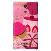 SO-04E-YCM2P0297-78 [オリジナルデザイン docomo SO-04E Xperia A用ケース 【ピンクカフェ】]