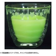 光るアロマキャンドル(グリーン) ダブルウォール