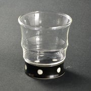 有田浪漫ロックグラス 水玉 黒