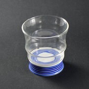 有田浪漫ロックグラス ライン 青