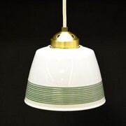 グリーン コード50cm 有田焼ペンダントライト 糸模様