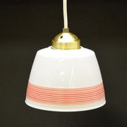 レッド コード50cm 有田焼ペンダントライト 糸模様