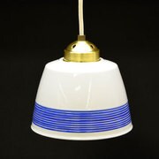 ブルー コード50cm 有田焼ペンダントライト 糸模様