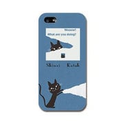 ip5-7410 [iPhone SE/5s/5用ケースShinzikatoh(シンジカトウ)WHAT(黒猫)]
