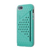 BV-KALCSIP5-GR [iPhone 5s/5用 Bluevision Kaleido Card Slot Case for iPhone 5 Peacock Green]