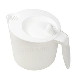ENJOY KITCHEN グリップ式野菜水切り器 ホワイト C-4698