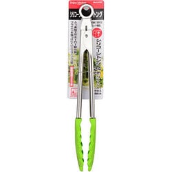 ENJOYKITCHENシリコーントング24cmグリーン C-4767