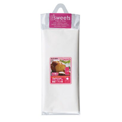 EEスイーツ 生地ばなれの良いパウンドケーキ敷紙17cm(10枚入) D-4650