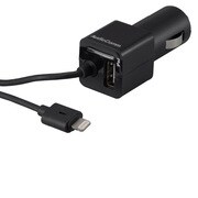 CAV-DL14N [Lightningｹｰﾌﾞﾙ付ｶｰﾁｬｰｼﾞｬｰ2.4A Lightningｹｰﾌﾞﾙ+USB1ﾎﾟｰﾄ【DC12V車専用】]