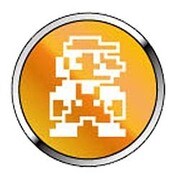 スーパーマリオブラザーズ02マリオ [アルミボタンシール]