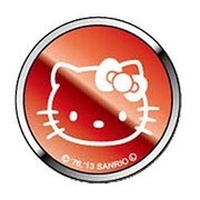 ハローキティ01アップ [アルミボタンシール]